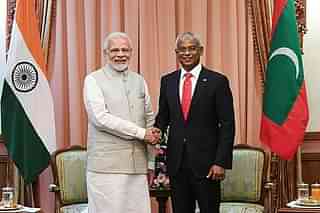 PM Modi meeting Maldives President Ibrahim Mohamed Solih (file photo) (PIB)