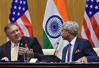 External Affairs Minister S Jaishankar and US Secretary of State Mike Pompeo.&nbsp;