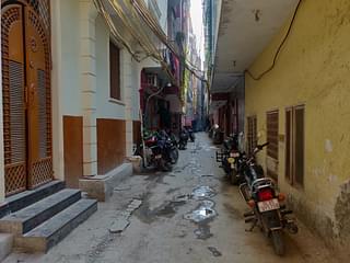 The lane in which Bhagat Lal lives