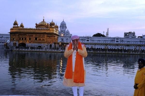 PM Modi at the Golden Temple in Amritsar