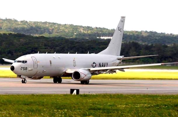 A P8 aircraft of the US Navy. 