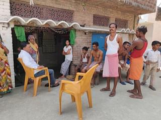 Villagers outside Chitra Kumar’s house when this correspondent visited