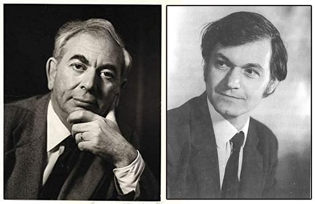 Dennis Sciama (L) and his student Roger Penrose