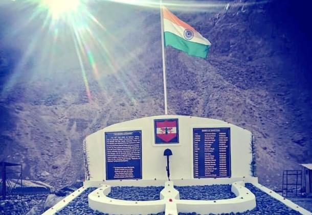 Galwan Valley memorial (Twitter)