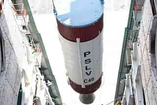 PSLV-C49 during assembly process (Pic Via Twitter)