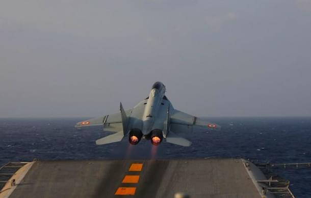 Indian Navy’s MiG-29K. (Indian Navy/Twitter)