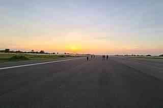 The runway at Kushinagar airport.
(Pic: @IntlAirport/Twitter