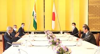 India and Japan foreign ministers at the meeting