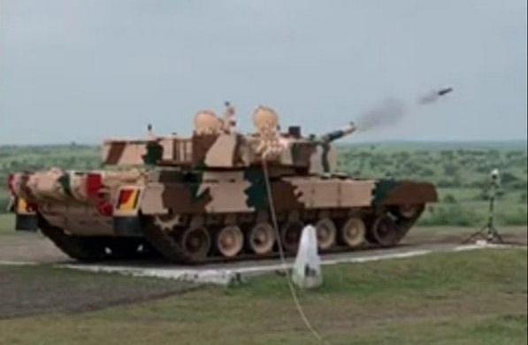 India Tests Indigenous Anti-Tank Guided Missile From Arjun Tank