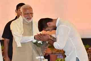 Prime Minister Narendra Modi with LJP chief Chirag Paswan.