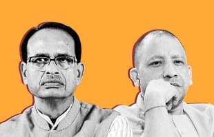 Uttar Pradesh Chief Minister Yogi Adityanath and Madhya Pradesh Chief Minister Shivraj Singh Chouhan.