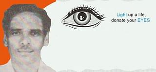 Sri Danusu who donated his eyes : a beneficiary of his donation was a prominent person of anti-RSS Dravidiar Kazhagam.