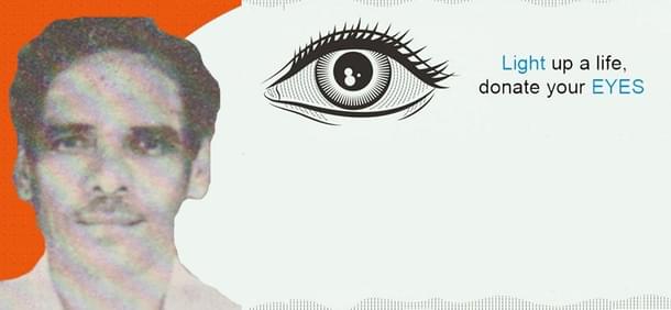 Sri Danusu who donated his eyes : a beneficiary of his donation was a prominent person of anti-RSS Dravidiar Kazhagam.