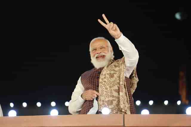 Prime Minister Narendra Modi at BJP HQ 