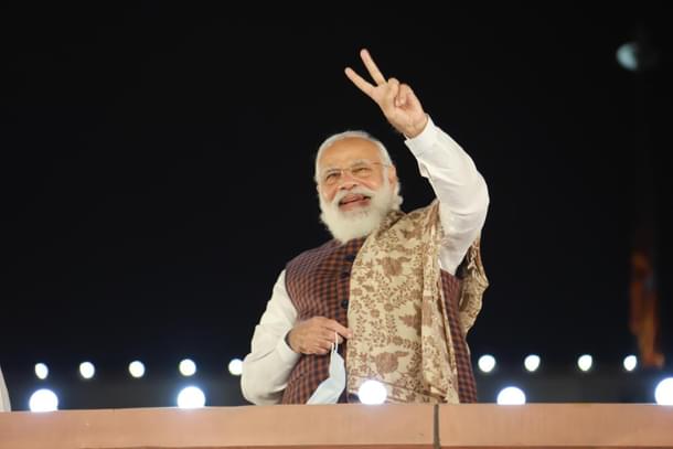 Prime Minister Narendra Modi at BJP HQ