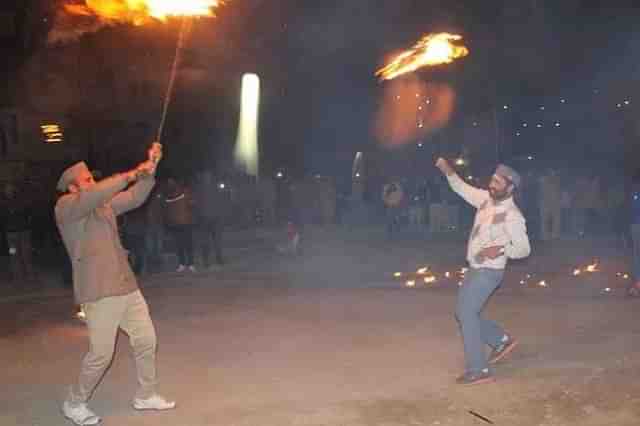 Uttarakhand people celebrating Igas.