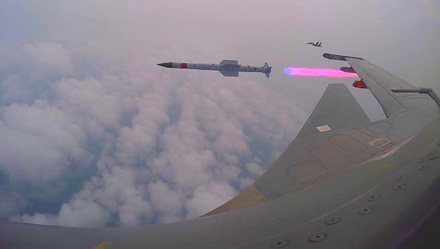 Astra missile test fired from a Su-30 fighter of the IAF.&nbsp;&nbsp;