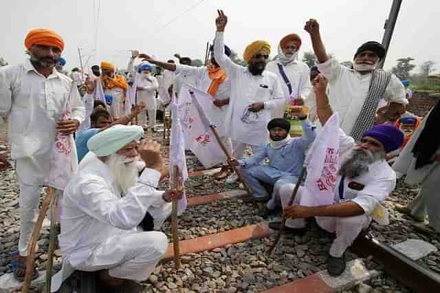 Punjab farmers agitate.