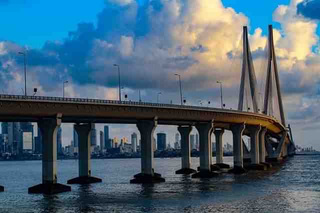 The Bandra-Worli sea-link in Mumbai.