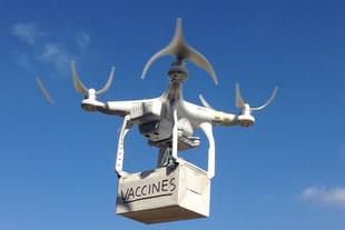 Employing drones in vaccine delivery.