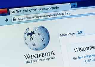 Wikipedia home page, representative photo.