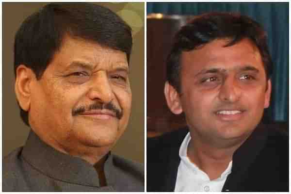 Shivpal and Akhilesh Yadav.