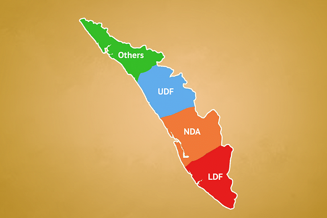 A Kerala vote share estimate during the recent local body polls.