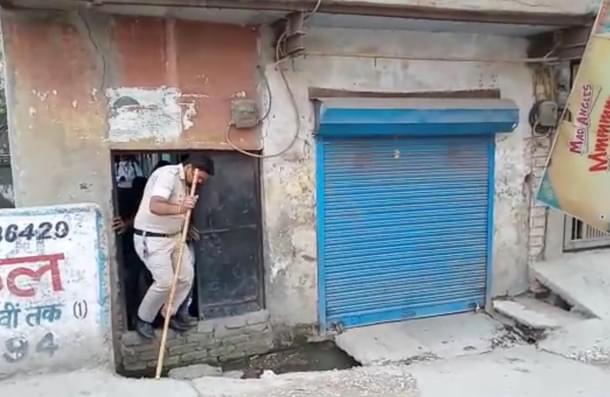 A still from the video of the girl’s rescue from Khajuri Khas in April.