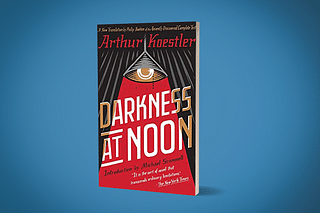 The cover of the book <i>Darkness at Noon </i>by<i> </i>Arthur Koestler.