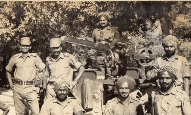The Sikh light Infantry as the Anti Tank Gun Crew After the Battle of Fatehpur