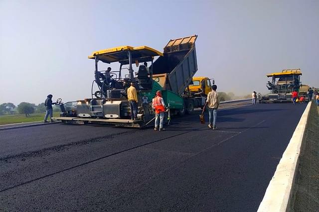 Expressway construction in Uttar Pradesh (UPEIDA/Twitter)