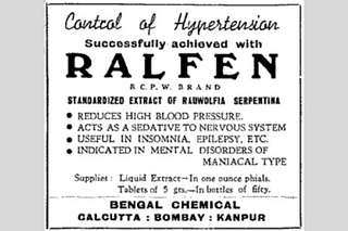 Figure 18. Bengal Chemicals Advertisement (Source: Indian Journal of Psychiatry)