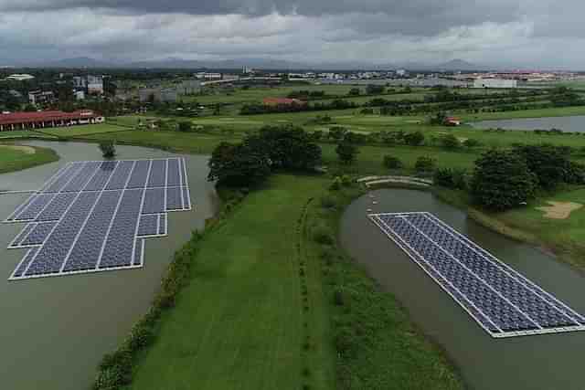 The floating solar plant at Cochin airport.