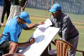 Rahul Dravid at work as a coach guiding the younger Indian players coming up the ranks. (Photo: Indian Cricket Team/Facebook)