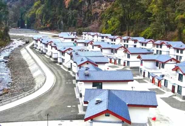 China’s border village in Arunachal Pradesh. (@detresfa_/Twitter)