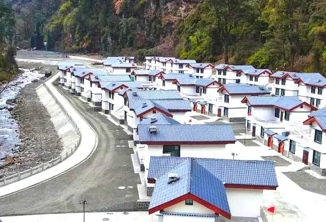 China’s border village in Arunachal Pradesh. (@detresfa_/Twitter)
