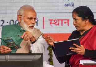 Prime Minister Narendra Modi with Finance Minister Nirmala Sitharaman.