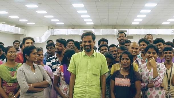 Vembu with his development team.