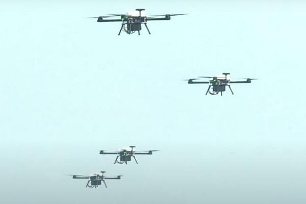 Indian Army's Swarm Drones (Pic Via YouTube)