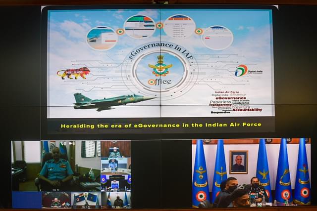 The e-governance portal was launched by IAF Chief RKS Bhadauria (Pic Via Twitter)