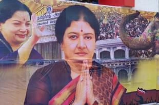 A Sasikala poster in Chennai. (Twitter)
