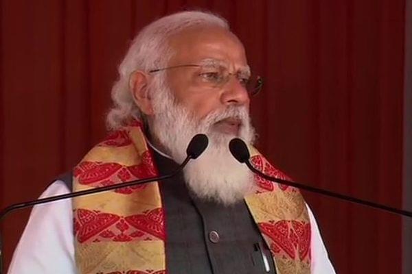 PM Modi in Assam, Sonitpur (Source: @ANI/Twitter)