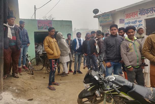 At Bawan Khedi bus stand, located outside the village.