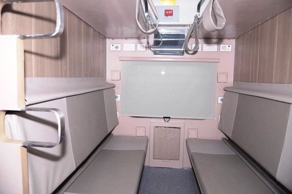 Inner layout of Economy 3-Tier coach