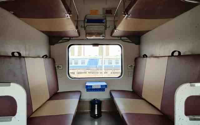 Inside the new Tejas Sleeper Coach (Twitter/@RailMinIndia)