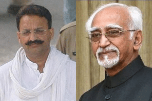 Mukhtar Ansari - left, Hamid Ansari - right
