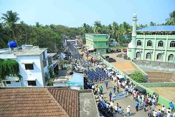 The 'Unity March' that was taken out by 5,000 PFI members in Ullal, South Karnataka, on 17 February.