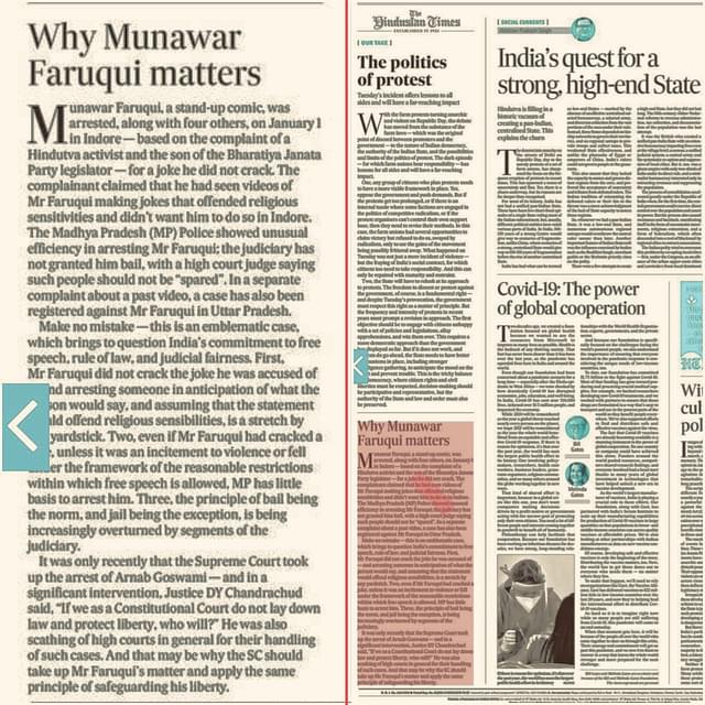 Hindustan Times edit piece