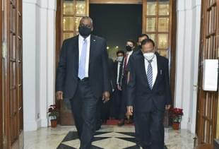 US Secretary of Defense Lloyd Austin and National Security Advisor Ajit Doval. 