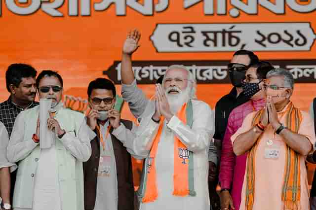 The Prime Minister at a Bengal election rally.